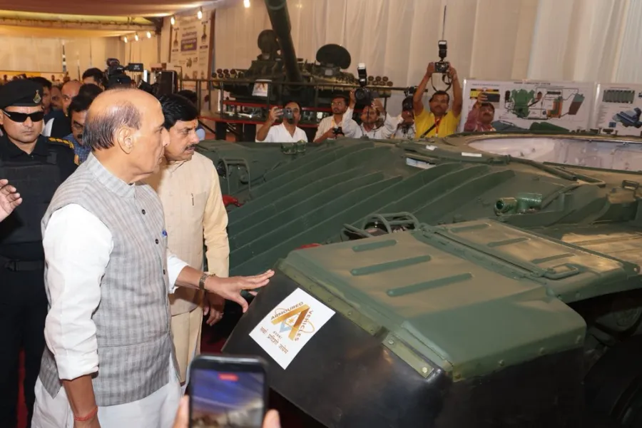 Rajnath Singh Lays Foundation For Rs 472 Crore T-72, T-90 Tank Overhaul Facility In Jabalpur